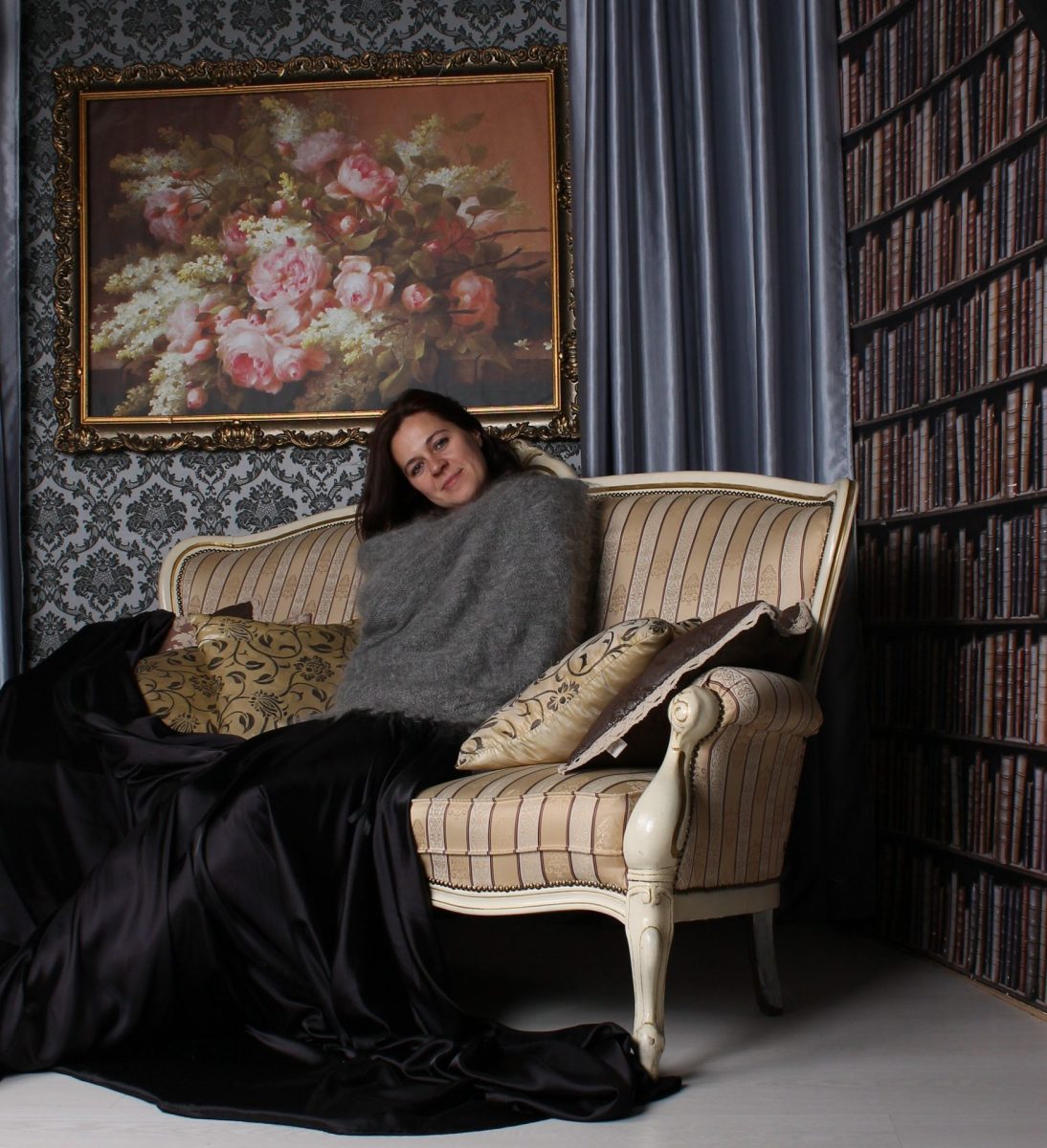 Большой пуховый платок