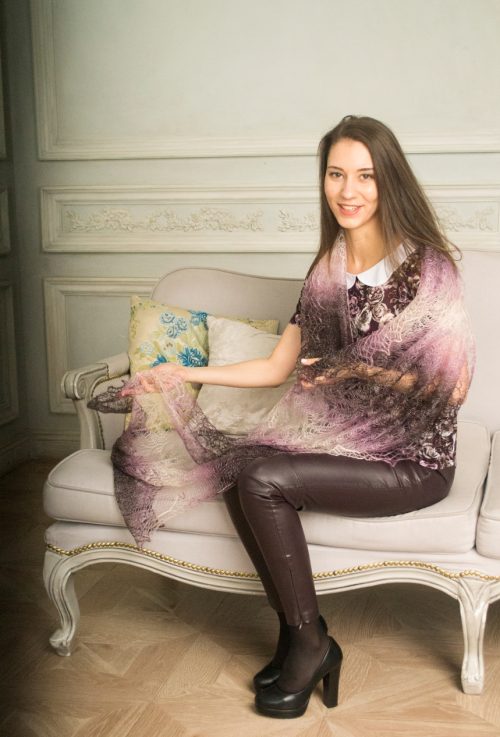 Пуховый палантин