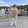 Коричневая пуховая паутиночка