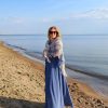 Пуховая накидка ажурная
