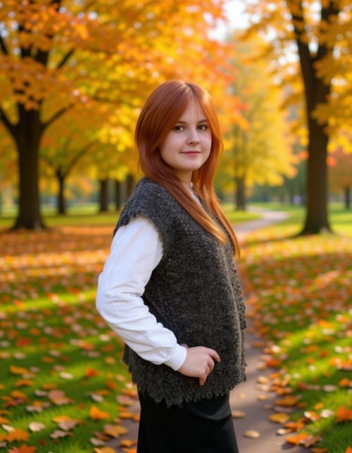 Серая пуховая жилетка