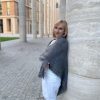 Пуховая серая косынка