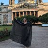 Ажурный большой пуховый платок