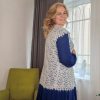 Белый ажурный кардиган
