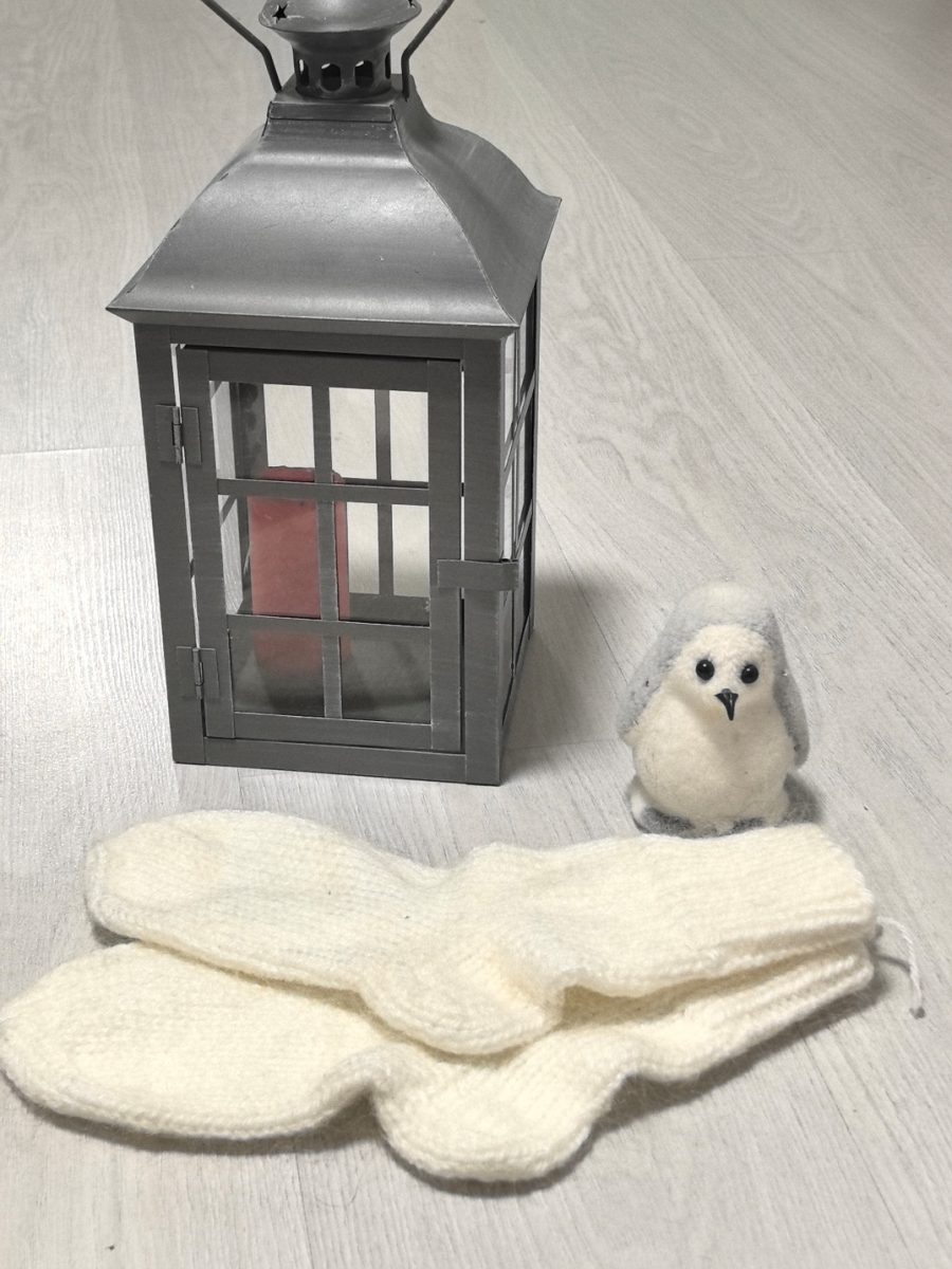 Носки пуховые белые