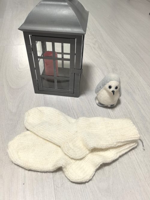 Носки пуховые белые