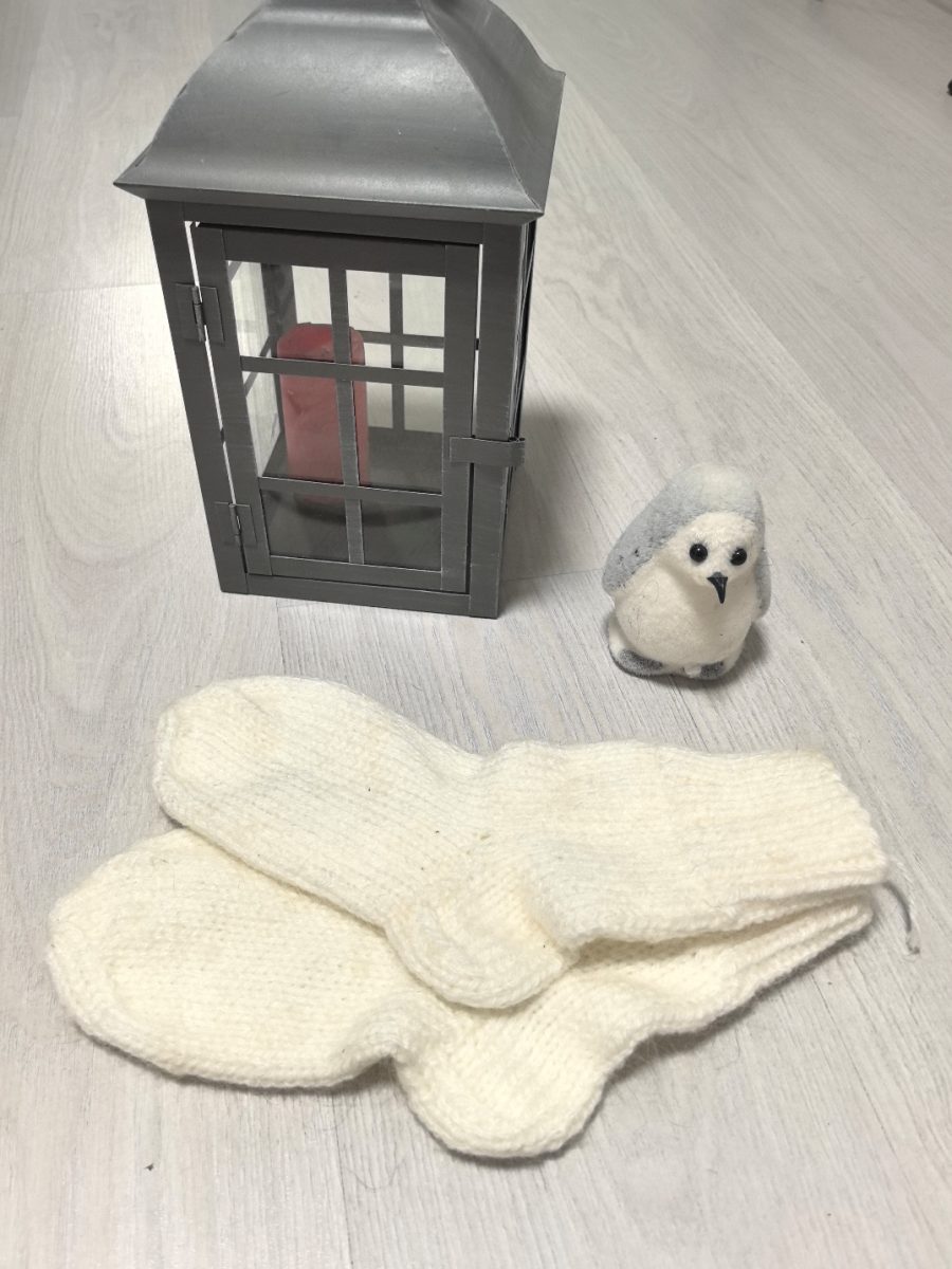 Носки пуховые белые