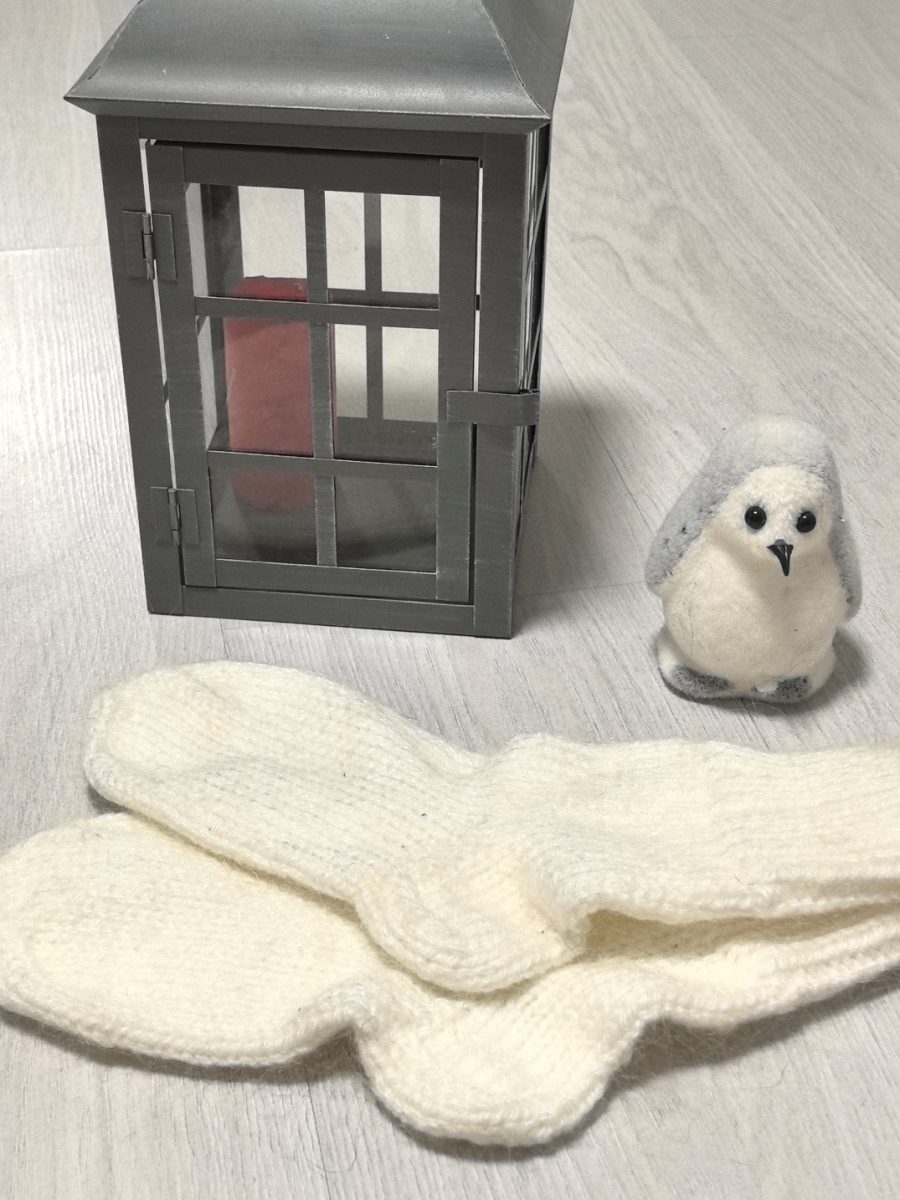 Носки пуховые белые