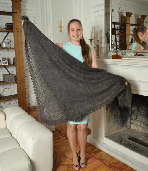 Пуховый платок