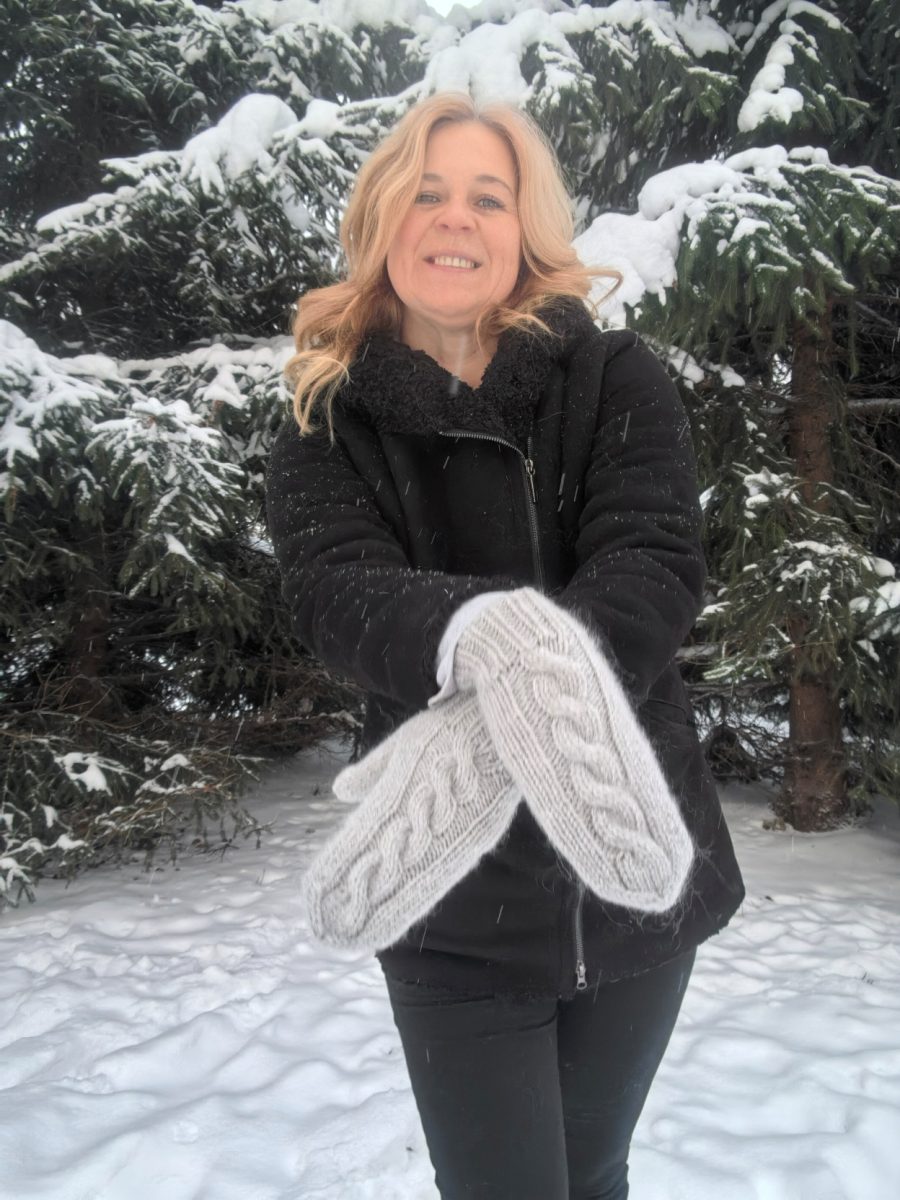 Варежки пуховые