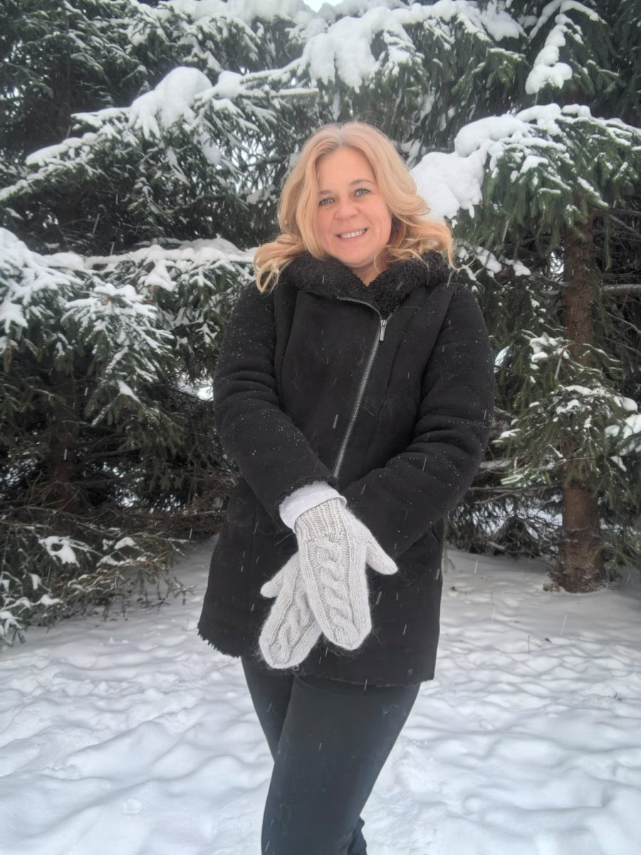 Варежки пуховые