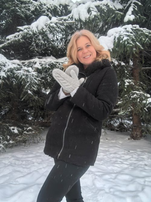 Варежки пуховые